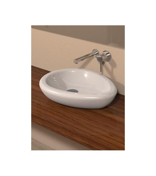 Vasque à poser EGG COMPACT blanc