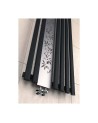 Radiateur eau chaude FLOWER noir mat en plusieurs dimensions