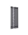 Radiateur eau chaude FLOWER noir mat en plusieurs dimensions