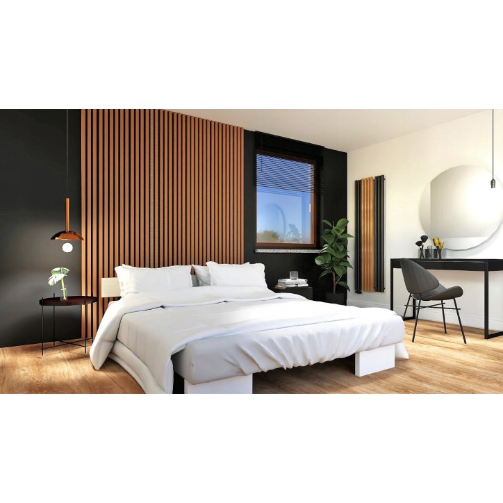 Radiateur eau chaude Dragon 840 W noir