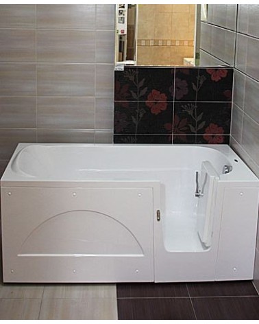 Baignoire à porte EULALIE 140/150/160 x76x60 cm