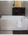 Baignoire à porte EULALIE 140/150/160 x76x60 cm