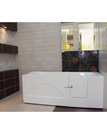 Baignoire à porte EULALIE 140/150/160 x76x60 cm