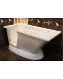 Baignoire à porte îlot AMELIE 160x75x70 cm