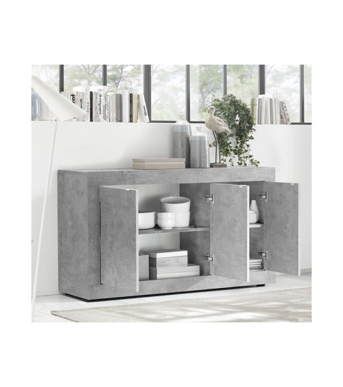 Buffet BASIC finition béton 160 cm