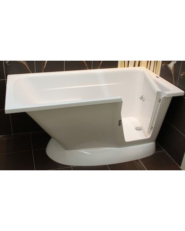 Baignoire à porte îlot AMELIE 160x75x70 cm