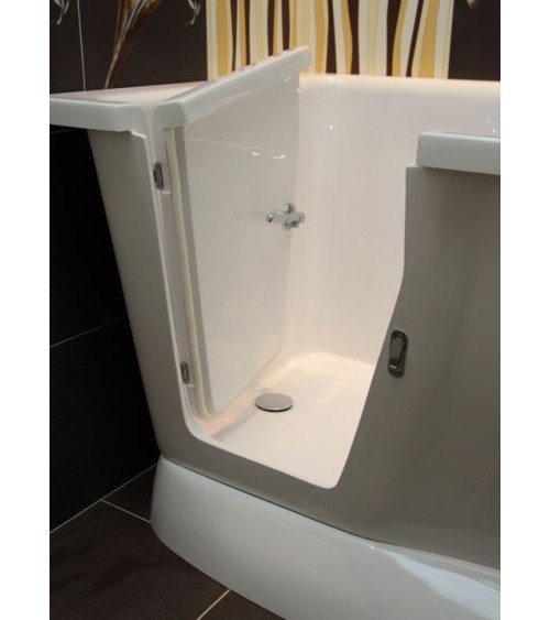 Baignoire à porte îlot AMELIE 160x75x70 cm