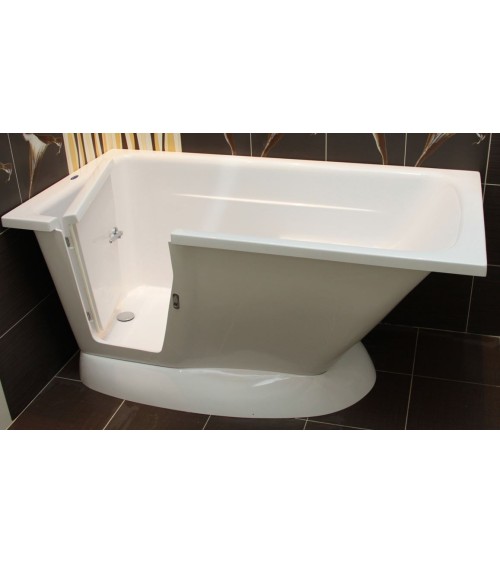 Baignoire à porte îlot AMELIE 160x75x70 cm