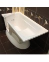 Baignoire à porte îlot AMELIE 160x75x70 cm