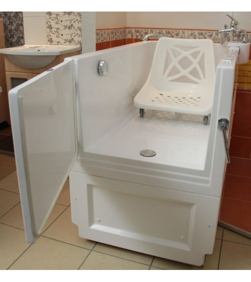 Baignoire à porte ROSALIE 130x68x90 cm