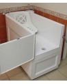Baignoire à porte ROSALIE 130x68x90 cm