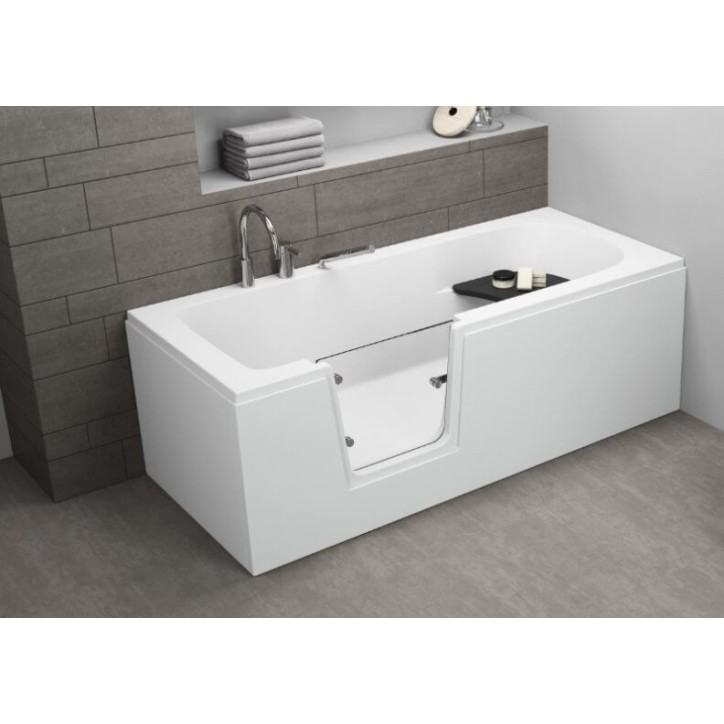 Baignoire à porte ADELAIDE II 160/170/180x75/80x54 cm