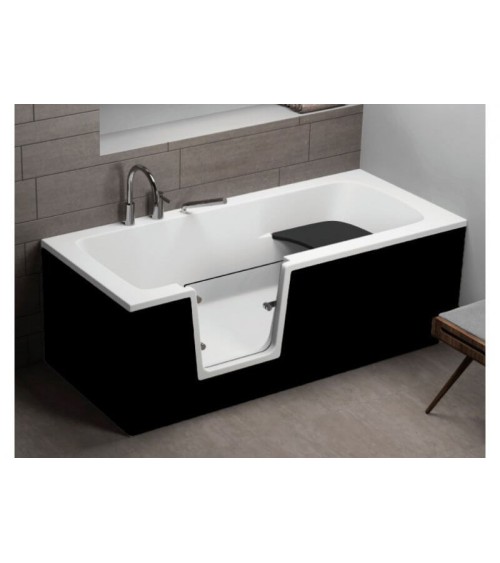 Baignoire à porte ADELAIDE II  NOIR160/170/180x75/80x54 cm