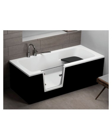 Baignoire à porte ADELAIDE II  NOIR160/170/180x75/80x54 cm