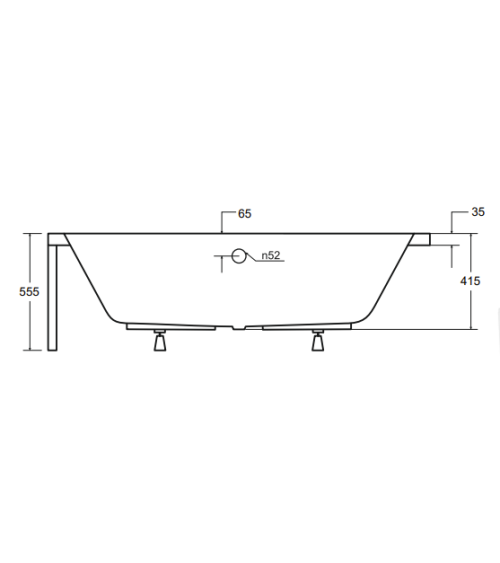 Baignoire QUADRO 170/175/180/190 cm