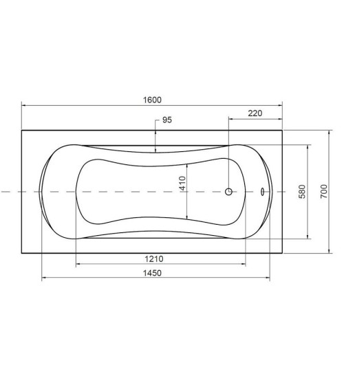 Baignoire VANESSA 130/140/150/160/170 X 70 cm