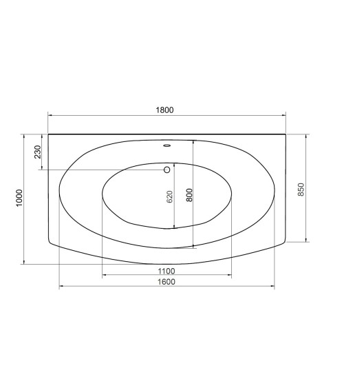 Baignoire GENOVA 160x75 cm