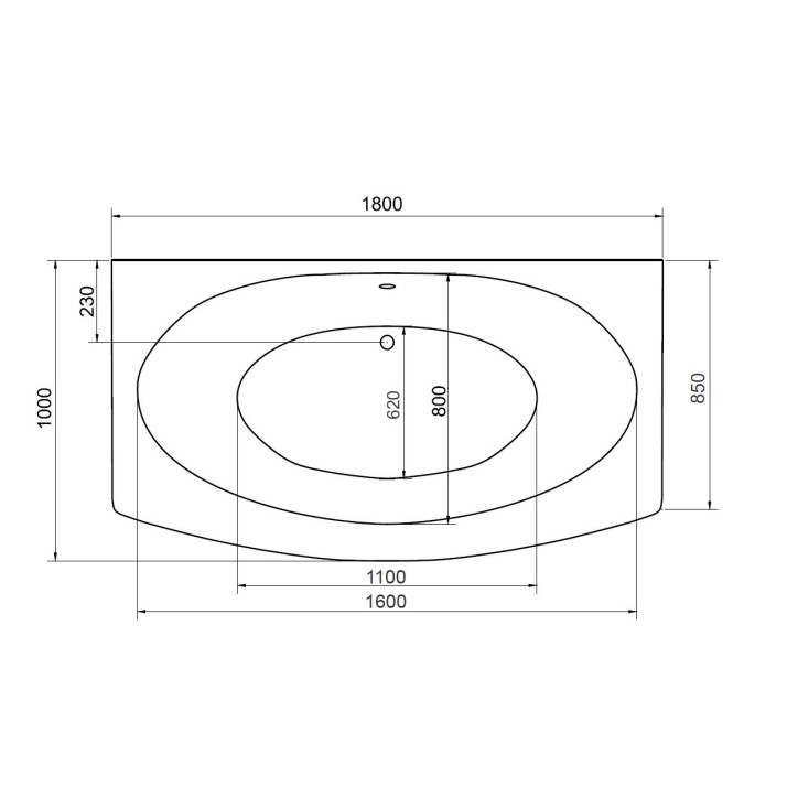 Baignoire GENOVA 160x75 cm