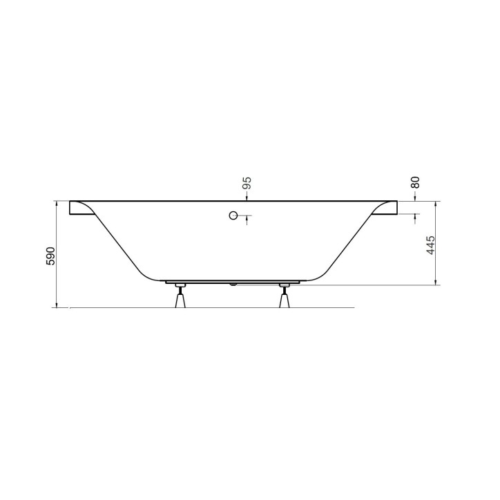 Baignoire GENOVA 160x75 cm