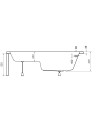 Baignoire sabot VANIA 120x70 cm