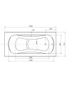Baignoire sabot VANIA 120x70 cm