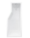 Baignoire asymétrique INTEGRA 150/170 cm x 75 cm + pare baignoire