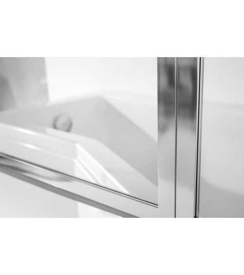 Baignoire asymétrique INTEGRA 150/170 cm x 75 cm + pare baignoire