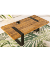 Table basse IRON CRAFT en bois de manguier de 100 cm
