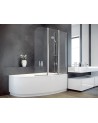 Baignoire MARY 160/170 cm + pare baignoire