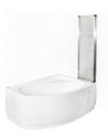 Baignoire MARY 160/170 cm + pare baignoire