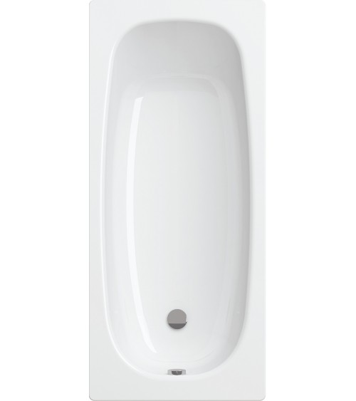 Baignoire AVIZORIA en acier émaillé 140x75 cm fond anti derapant rugueux