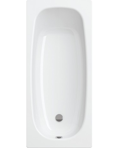 Baignoire AVIZORIA en acier émaillé 140x75 cm fond anti derapant rugueux