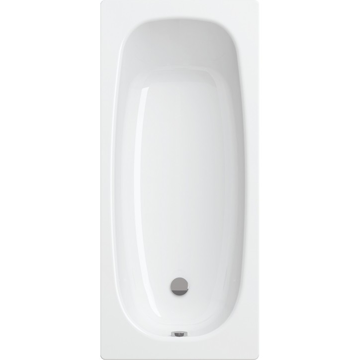 Baignoire AVIZORIA en acier émaillé 140x75 cm fond anti derapant rugueux