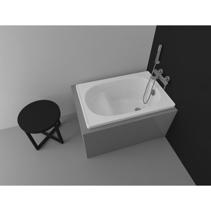 Baignoire sabot ALVERANA en acier émaillé 105x70 cm Baignoire sabot ALVERANA en acier émaillé 105x70 cm