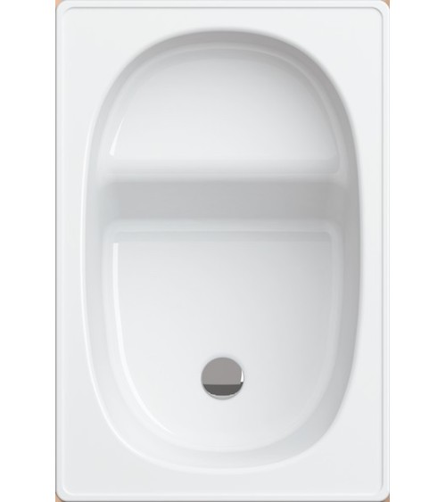 Baignoire sabot ALVERANA en acier émaillé 105x70 cm