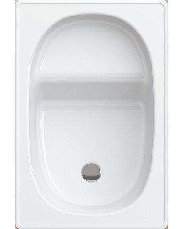 Baignoire sabot ALVERANA en acier émaillé 105x70 cm