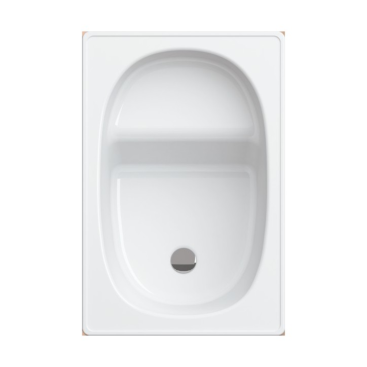 Baignoire sabot ALVERANA en acier émaillé 105x70 cm Baignoire sabot ALVERANA en acier émaillé 105x70 cm