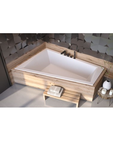 Baignoire d'angle Gauche ULTIMA DUO 170 ou 180 cm ultra-slim