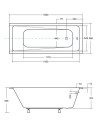 Baignoire MODERN Ultra-Slim 140/150/160/170/180 cm