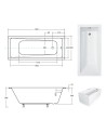 Baignoire MODERN Ultra-Slim 140/150/160/170/180 cm