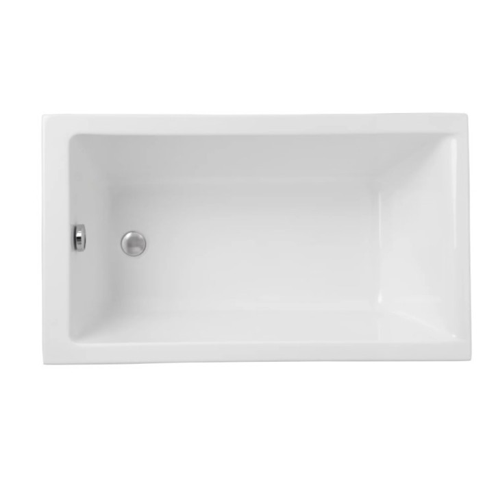 Baignoire CAPRI BLACK MINI avec tablier 100/120 X 70 CM