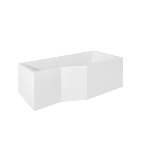 Baignoire asymétrique INTERO 150/170 cm x 75 cm  sans pare baignoire