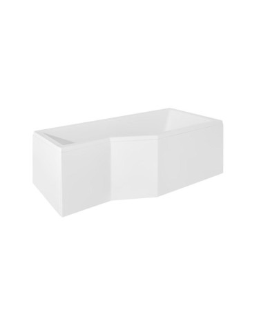 Baignoire asymétrique INTERO 150/170 cm x 75 cm  sans pare baignoire