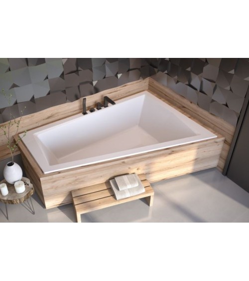 Baignoire d'angle Droit ULTIMA DUO 170 ou 180 cm ultra-slim