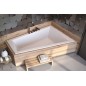 Baignoire d'angle Droit ULTIMA DUO 170 ou 180 cm ultra-slim
