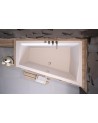 Baignoire d'angle Droit ULTIMA DUO 170 ou 180 cm ultra-slim