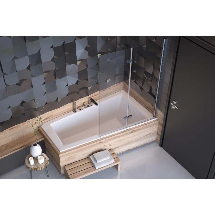 Baignoire d'angle DROITE ULTIMA 150 ou 160 cm slim