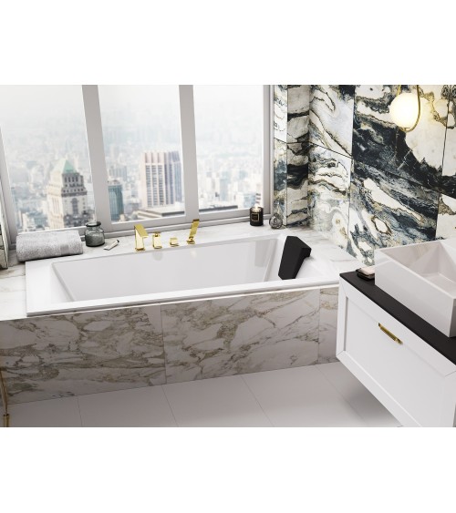 Baignoire d'angle DROITE ULTIMA 150 ou 160 cm slim