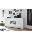 Buffet LUTHER en blanc 181x84x42 cm