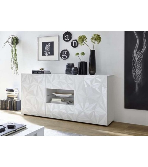 Buffet LUTHER en blanc 181x84x42 cm